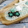 Load image into Gallery viewer, Ombre Shell Honu Earrings - Cherry