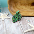 Load image into Gallery viewer, Tropical Palm Dangle Earrings - Maple