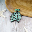 Load image into Gallery viewer, Tropical Palm Dangle Earrings - Walnut