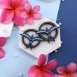 Load image into Gallery viewer, Iwa Bird Round Earrings - Walnut