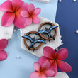Load image into Gallery viewer, Iwa Bird Round Earrings - Cherry