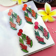 Load image into Gallery viewer, Hawaiian Ginger Earrings - Maple