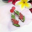 Load image into Gallery viewer, Hawaiian Ginger Earrings - Maple