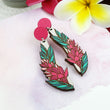 Load image into Gallery viewer, Hawaiian Ginger Earrings - Maple