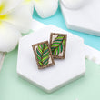 Load image into Gallery viewer, Palm Leaves Earrings - Maple