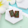 Load image into Gallery viewer, Palm Leaves Earrings - Cherry
