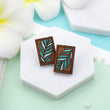Load image into Gallery viewer, Palm Leaves Earrings - Cherry
