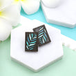 Load image into Gallery viewer, Palm Leaves Earrings - Walnut