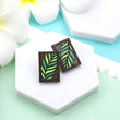 Load image into Gallery viewer, Palm Leaves Earrings - Walnut