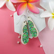 Load image into Gallery viewer, Long Monstera Leaves Earrings - Maple