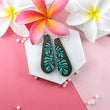 Load image into Gallery viewer, Long Monstera Leaves Earrings - Walnut