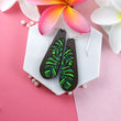 Load image into Gallery viewer, Long Monstera Leaves Earrings - Walnut