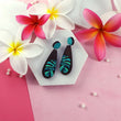 Load image into Gallery viewer, Short Monstera Leaf Earrings - Walnut