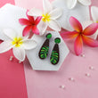 Load image into Gallery viewer, Short Monstera Leaf Earrings - Walnut