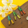 Load image into Gallery viewer, Pineapple Bar Earrings - Cherry