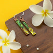 Load image into Gallery viewer, Pineapple Bar Earrings - Cherry