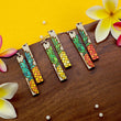 Load image into Gallery viewer, Pineapple Bar Earrings - Maple