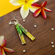 Load image into Gallery viewer, Pineapple Bar Earrings - Maple