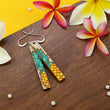 Load image into Gallery viewer, Pineapple Bar Earrings - Maple