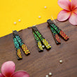 Load image into Gallery viewer, Pineapple Bar Earrings - Walnut
