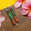 Load image into Gallery viewer, Pineapple Bar Earrings - Walnut
